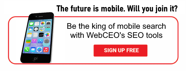 Sign up and optimize your site for mobile search!